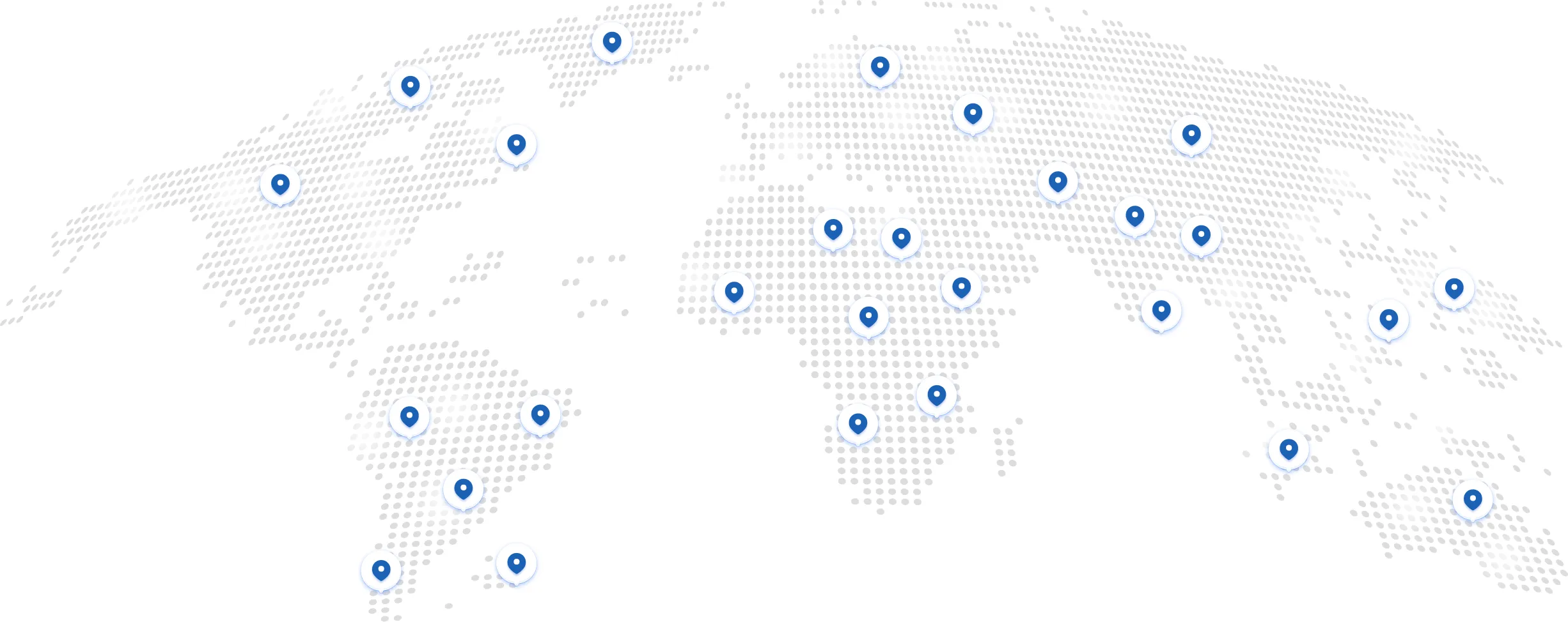 Map of Alpha Chemika's global supply locations
