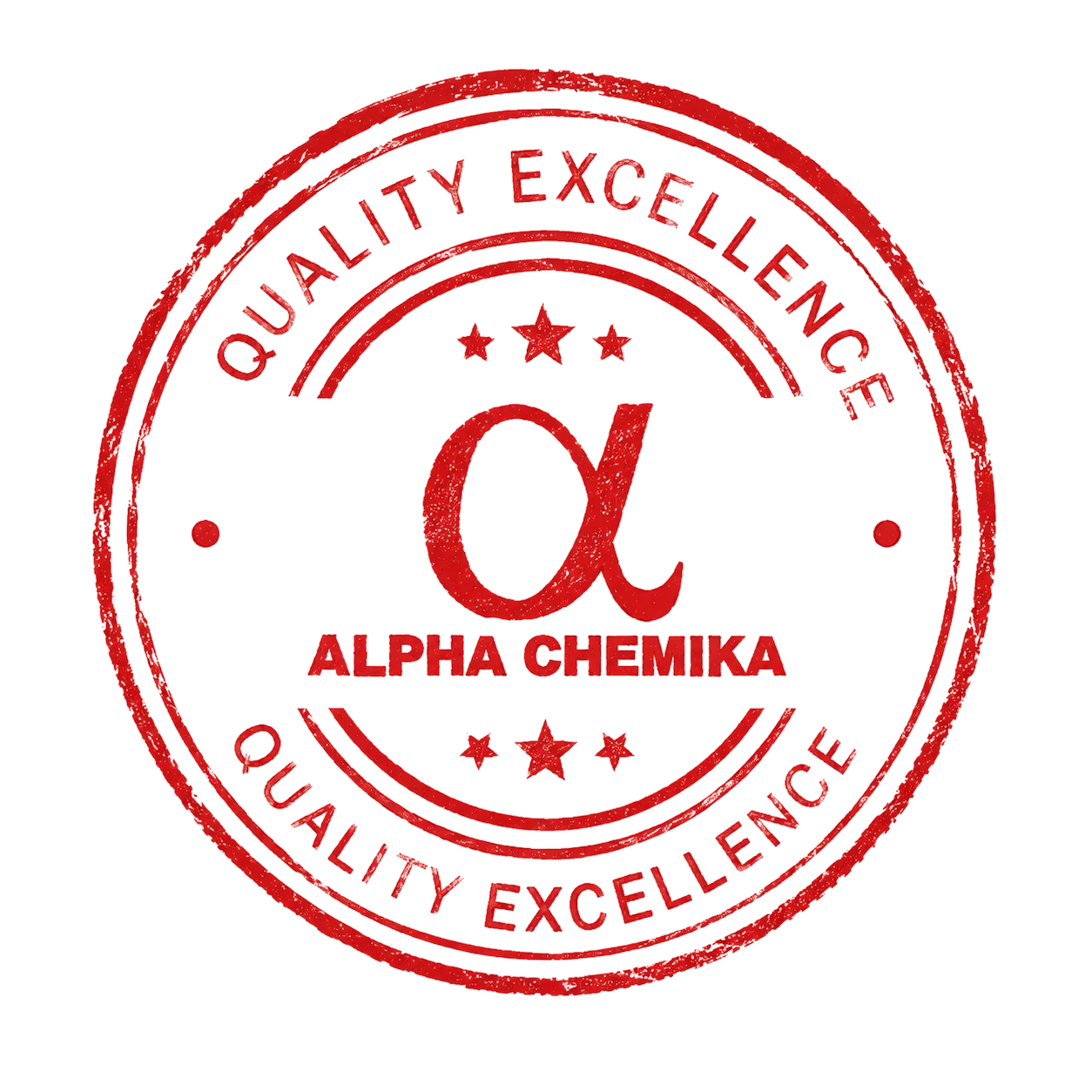 Alpha Chemika quality excellence stamp