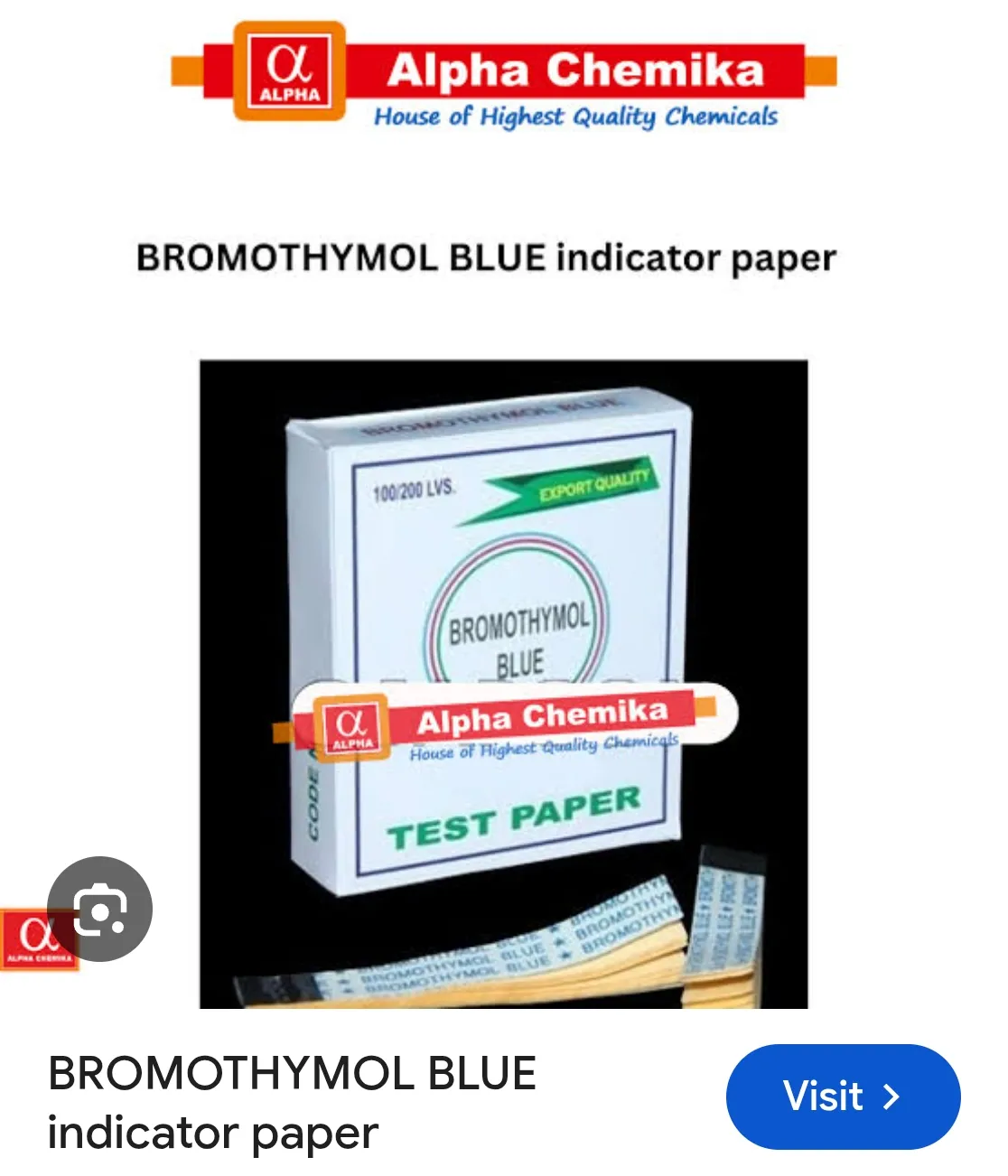 Brilliant Yellow Indicator Paper